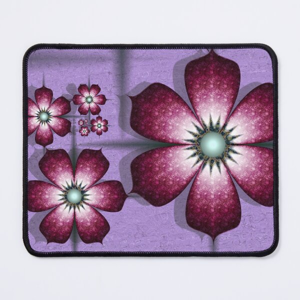 Item preview, Plum Floral Spiral Textured Lavender Art designed and sold by pinkal.