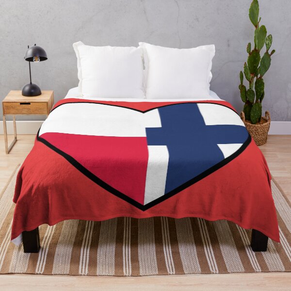Item preview, Flag Heart - Poland Finland designed and sold by SpaceJunkLtd.