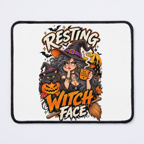 Item preview, Resting Witch Face Funny Halloween Witch designed and sold by Cardio Boutique.