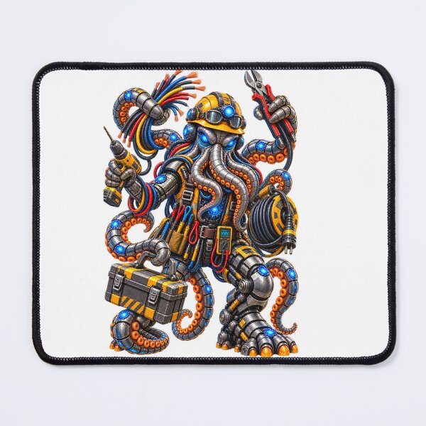 Item preview, Steel Octopus Industrial Electrician – Mechanical Electrician designed and sold by SteelCoat Studio.