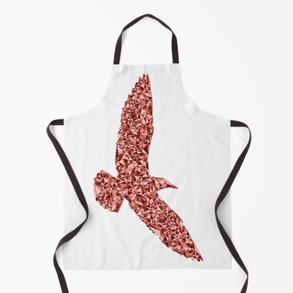 Item preview, Red Triangular Mosaic Seagull Soaring Silhouette Design designed and sold by DymondDesigns.