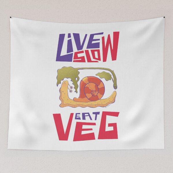 Item preview, Live Slow, Live Veg 2 designed and sold by ChiaraAless.