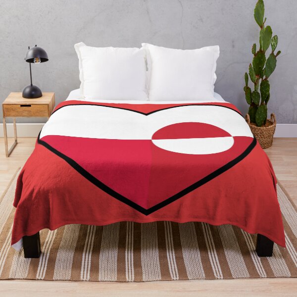 Item preview, Flag Heart - Poland Greenland designed and sold by SpaceJunkLtd.