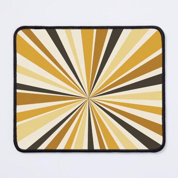 Item preview, Golden Mustard Radial Sunburst Pattern designed and sold by TidySystemsCo.