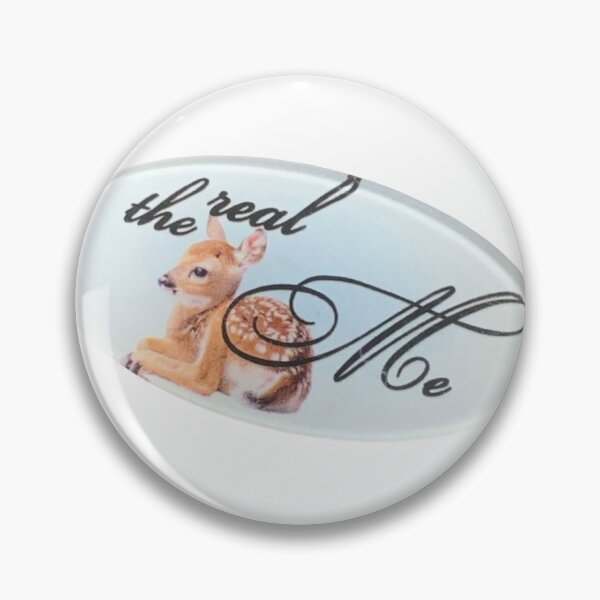 Item preview, Deer badge button pin designed and sold by ellmoswrld.