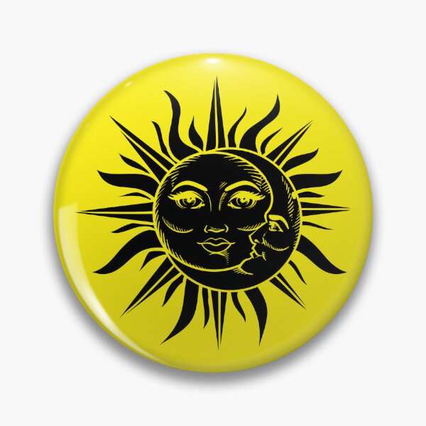 Item preview, Sun and Moon Celestial Line Art in black designed and sold by EmeraldeaArt.