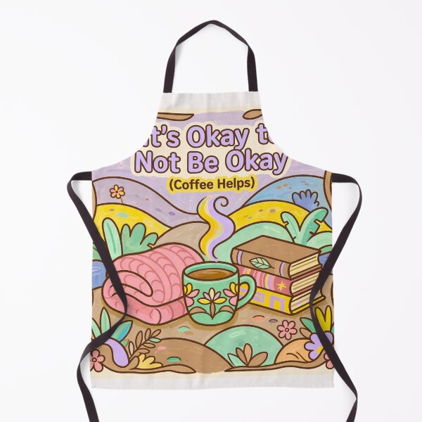 Item preview, it's okay to not be okay (coffee helps) designed and sold by Helios Be. Lavsh.