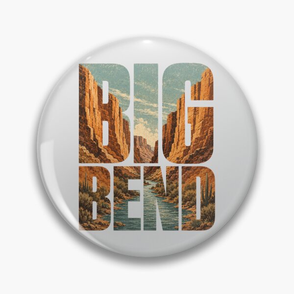 Item preview, Big Bend National Park Santa Elena Canyon Retro Typography designed and sold by SimplyJasper.