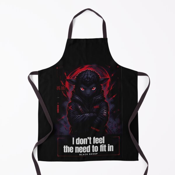 Item preview, Black Sheep Dark Anime Digital AI Art 25 designed and sold by GoGreenlove.