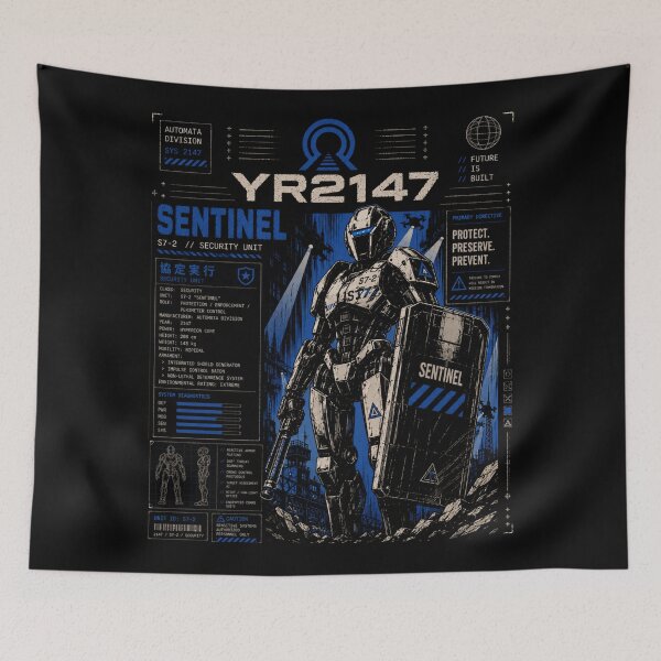 Item preview, YEAR 2147 Futuristic Cyberpunk Sci-Fi Streetwear  designed and sold by TEEJAMBOREE.