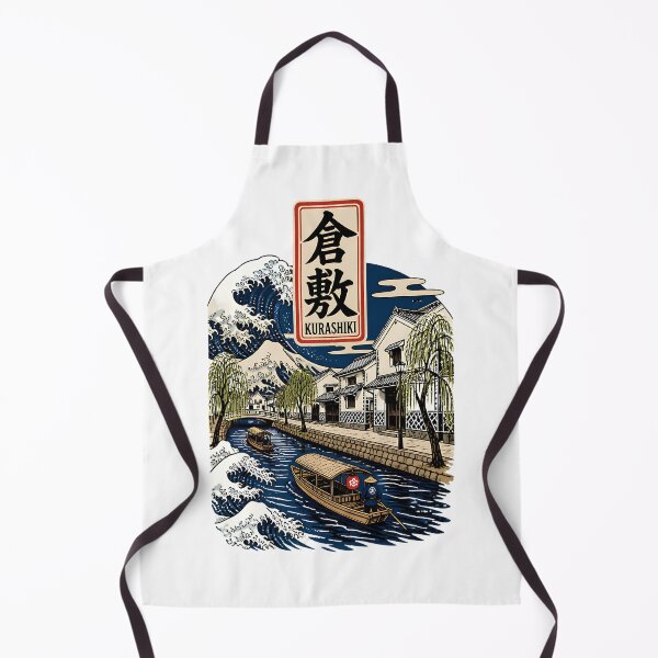 Item preview, Kurashiki Japan Vintage Travel Tourism Art designed and sold by TravelersGems.