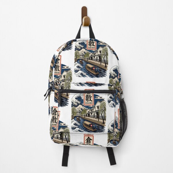 Item preview, Kurashiki Japan Vintage Travel Tourism Art designed and sold by TravelersGems.