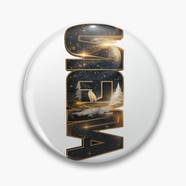 Item preview, Sigma Lone Wolf Cosmic Galaxy Vertical Typography  designed and sold by LC&LCPlatform.