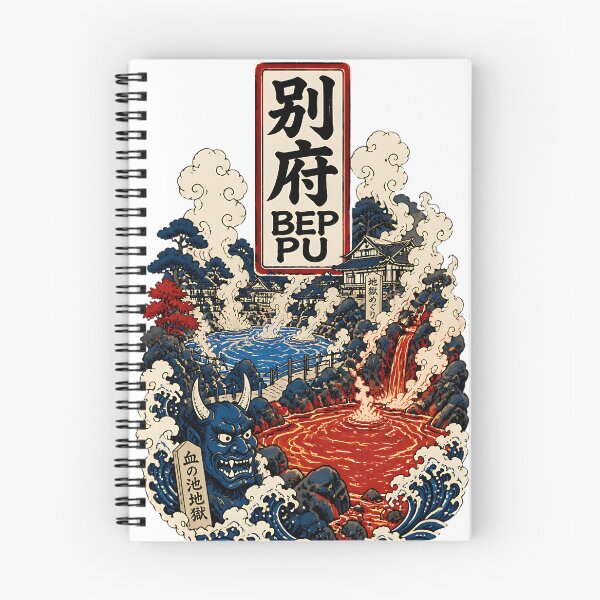 Item preview, Beppu Japan Vintage Travel Tourism Art designed and sold by TravelersGems.