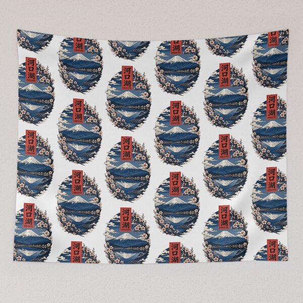 Item preview, Kawaguchiko Japan Mount Fuji Vintage Travel Art designed and sold by TravelersGems.