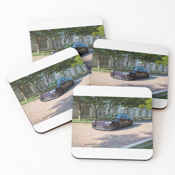 Item preview, Midnight Purple Bronze Flake – Nissan Skyline R34 GT‑R – Morning Sun Static Print designed and sold by Preston's Shotz: Motorsport and Automotive Photography.