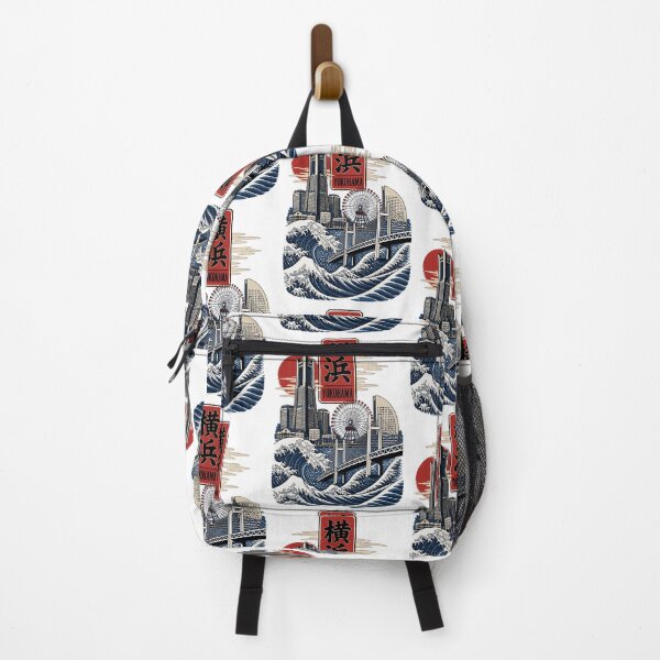 Item preview, Yokohama Japan Vintage Travel Tourism Art designed and sold by TravelersGems.