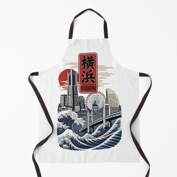 Item preview, Yokohama Japan Vintage Travel Tourism Art designed and sold by TravelersGems.