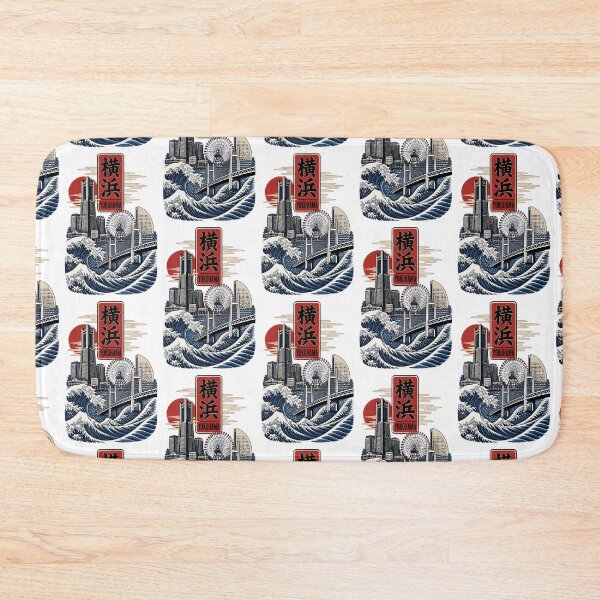 Item preview, Yokohama Japan Vintage Travel Tourism Art designed and sold by TravelersGems.