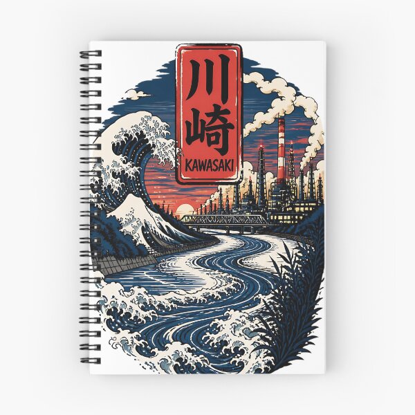 Item preview, Kawasaki Japan Vintage Travel Tourism Art designed and sold by TravelersGems.