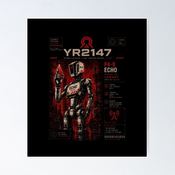 Item preview, YEAR 2147 Futuristic Cyberpunk Sci-Fi Streetwear  designed and sold by TEEJAMBOREE.