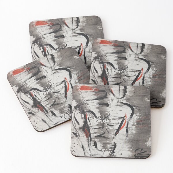 Item preview, Time Hurts Man - Abstract Figurative Painting designed and sold by CinziaBStudio.