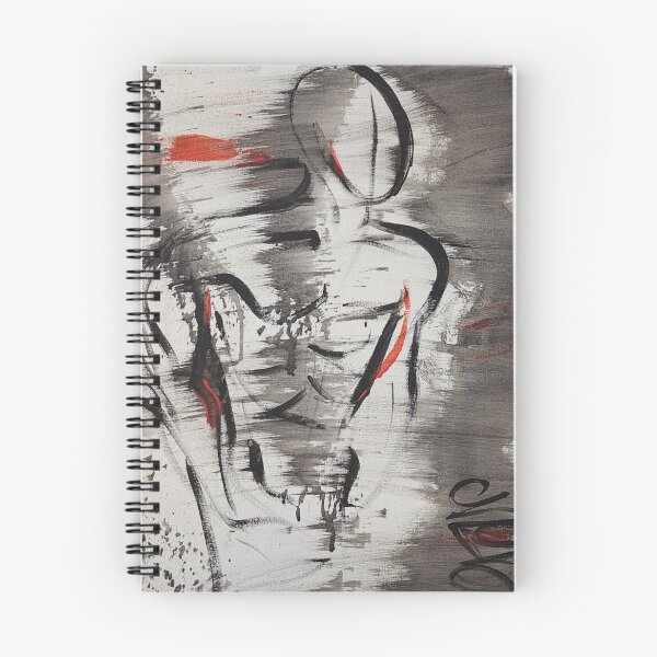 Item preview, Time Hurts Man - Abstract Figurative Painting designed and sold by CinziaBStudio.