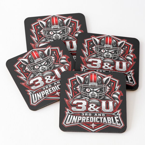 Item preview, 3rd and Unpredictable Raccoon Football designed and sold by gahteeriffico.