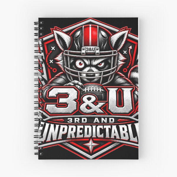 Item preview, 3rd and Unpredictable Raccoon Football designed and sold by gahteeriffico.
