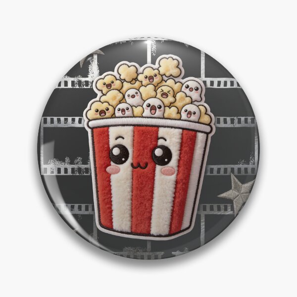 Item preview, Horror Movie Night Kawaii Screaming Popcorn Aesthetic designed and sold by thelexiverse.