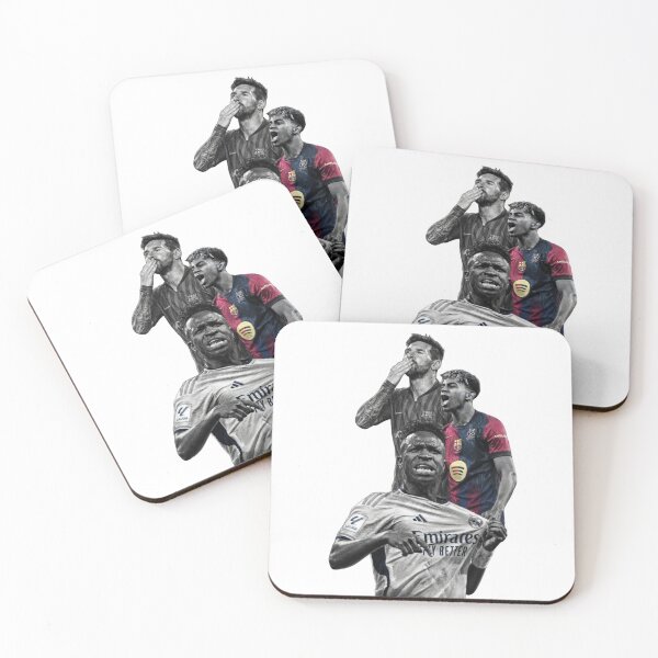 Item preview, Lionel Messi, Vinicius Jr., and Lamine Yamal Soccer Collage designed and sold by annaarthk.