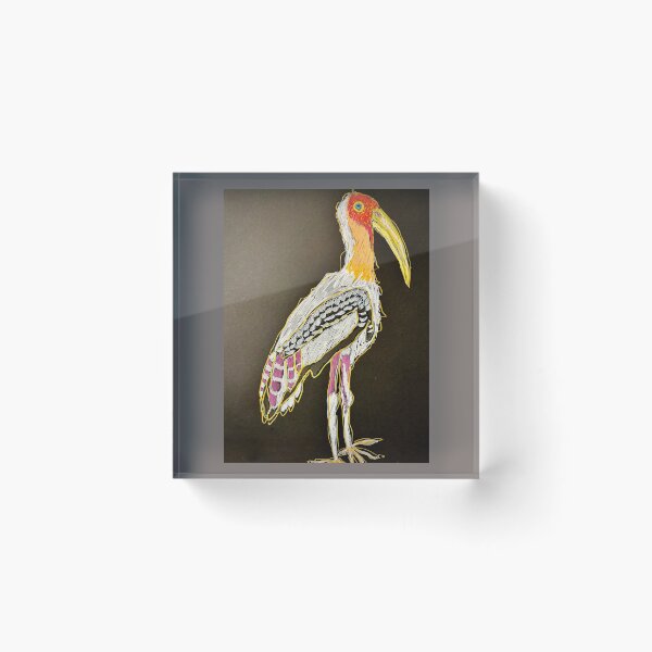 Item preview, painted stork designed and sold by junehog.