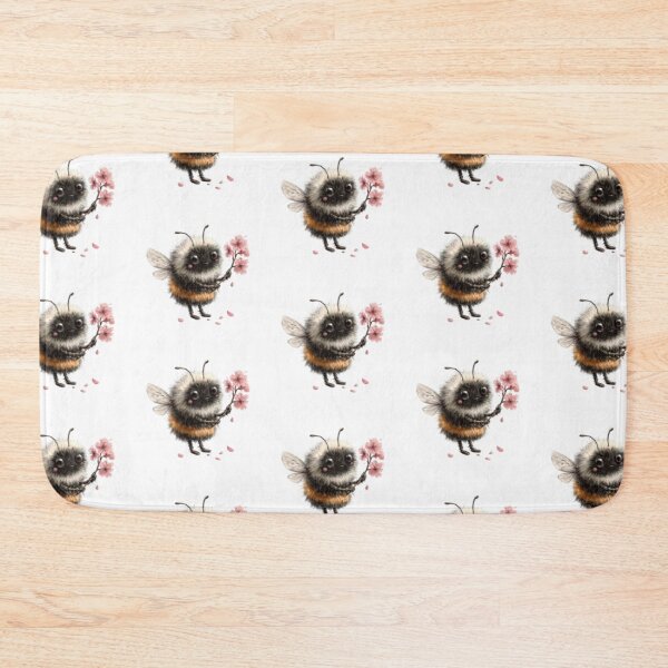 Item preview, Cute Bumblebee with Cherry Blossoms designed and sold by vanndhi.