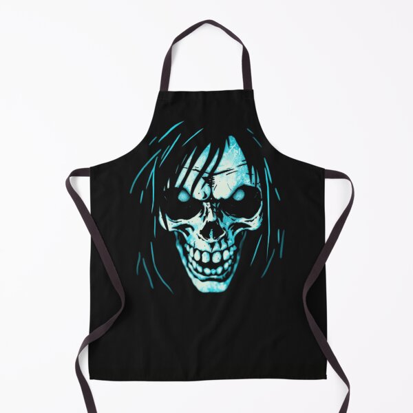 Item preview, Neon Electric Blue Glow Zombie Skull Art designed and sold by ERODED SELF.