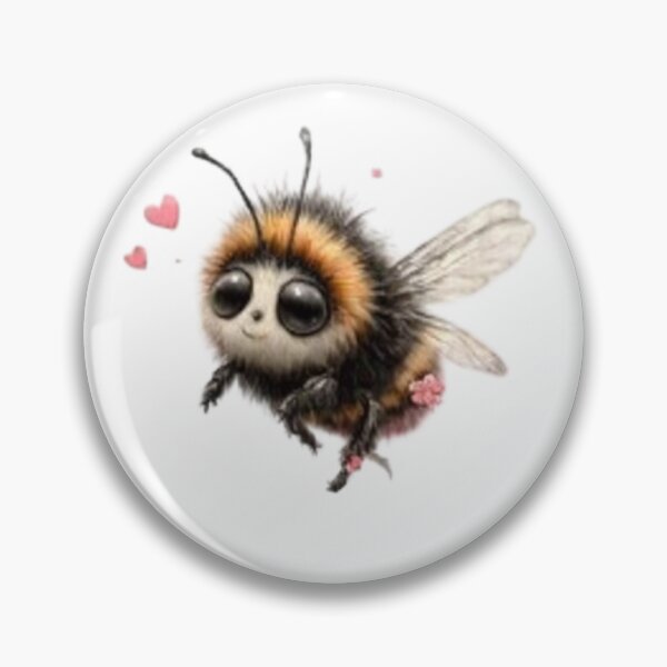 Item preview, Cute Bee with Heart Accents designed and sold by vanndhi.