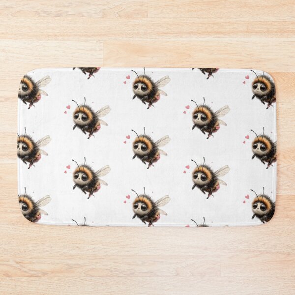Item preview, Cute Bee with Heart Accents designed and sold by vanndhi.