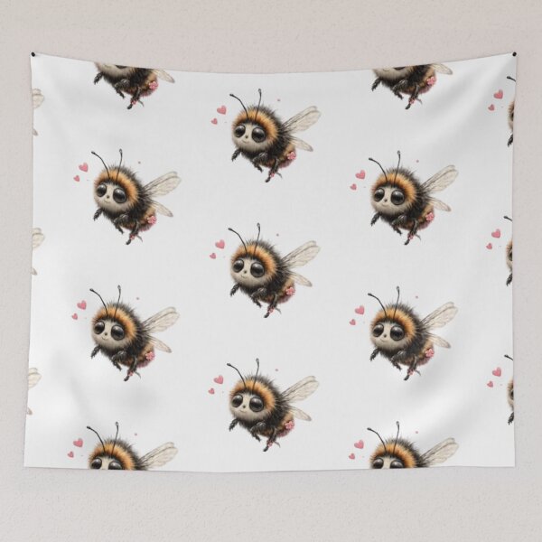 Item preview, Cute Bee with Heart Accents designed and sold by vanndhi.
