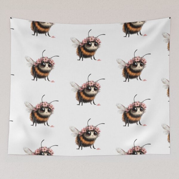 Item preview, Bee with Floral Headband designed and sold by vanndhi.