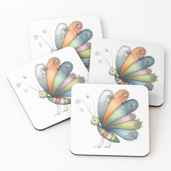 Item preview, Colorful Cartoon Butterfly designed and sold by vanndhi.