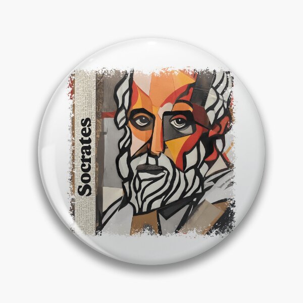 Item preview, Socrates & Ancient Greek Philosophers Collage - Stoicism & Classical Philosophy Decor (T-Shirt, Poster & Sticker) designed and sold by OzzFrequency.