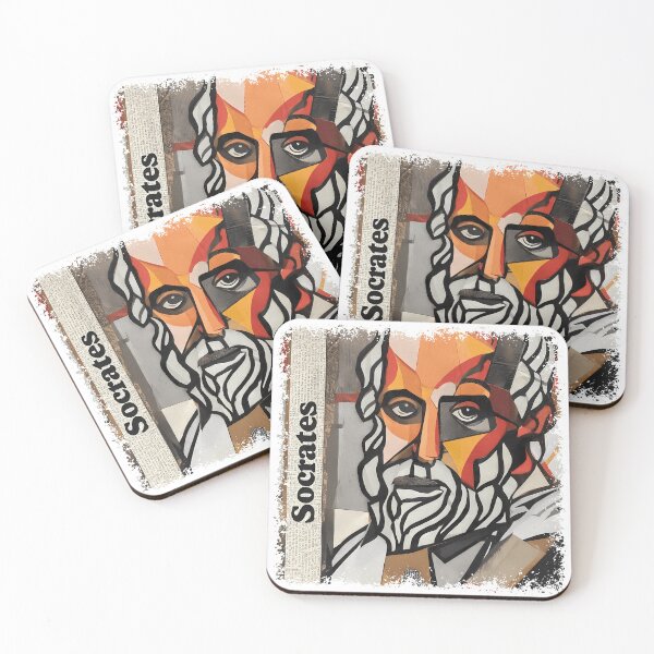 Item preview, Socrates & Ancient Greek Philosophers Collage - Stoicism & Classical Philosophy Decor (T-Shirt, Poster & Sticker) designed and sold by OzzFrequency.