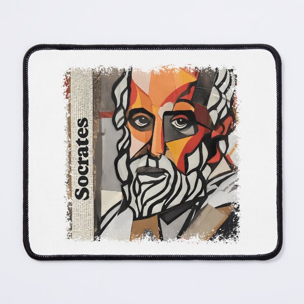Item preview, Socrates & Ancient Greek Philosophers Collage - Stoicism & Classical Philosophy Decor (T-Shirt, Poster & Sticker) designed and sold by OzzFrequency.