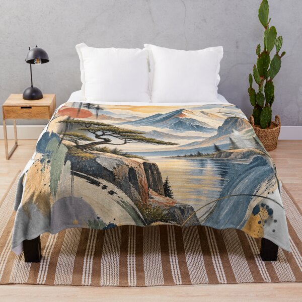 Item preview, Abstract Mountain Landscape Backpack | Artistic Nature Design designed and sold by Zosera.
