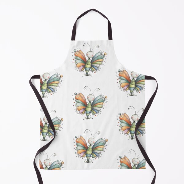 Item preview, Whimsical Multicolored Butterfly Character designed and sold by vanndhi.