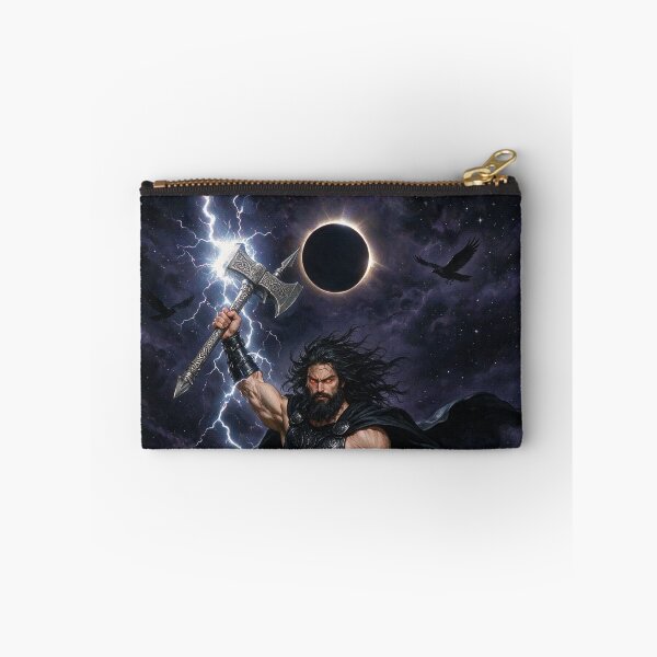 Item preview, [OC] I illustrated Thor based on ancient lore (jet-black hair and eyes of fire), instead of the popular blonde/movie versions. What do you think? designed and sold by Resilient Mythos.
