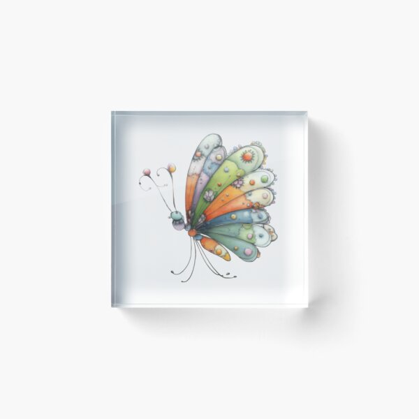 Artikelvorschau, Bunte, gemusterte Schmetterling entworfen und verkauft von vanndhi.