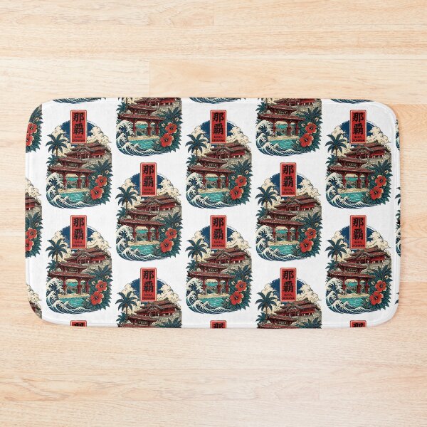 Item preview, Naha Okinawa Japan Vintage Travel Tourism Art designed and sold by TravelersGems.