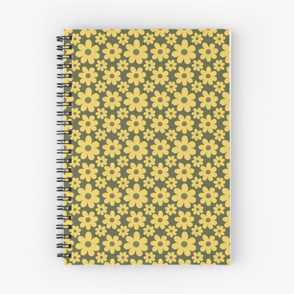 Item preview, Retro Mustard Yellow Daisy Floral Pattern | Vintage 70s Groovy Yellow and Green Spring Flowers | Minimalist Mustard Yellow Daisy Botanical Pattern | Mustard Yellow Floral Design designed and sold by VivaFy.