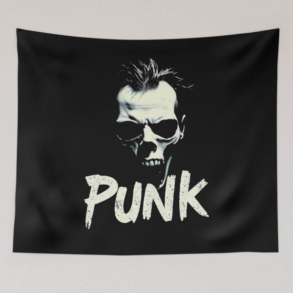 Item preview, Punk Rock Ghoul Skull Horror Typography Art designed and sold by ERODED SELF.