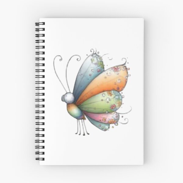 Item preview, Colorful Butterfly on Black Background designed and sold by vanndhi.